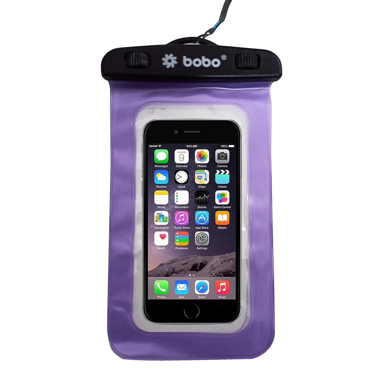 BOBO Universal Waterproof Pouch Big Size Cellphone Dry Bag Purple