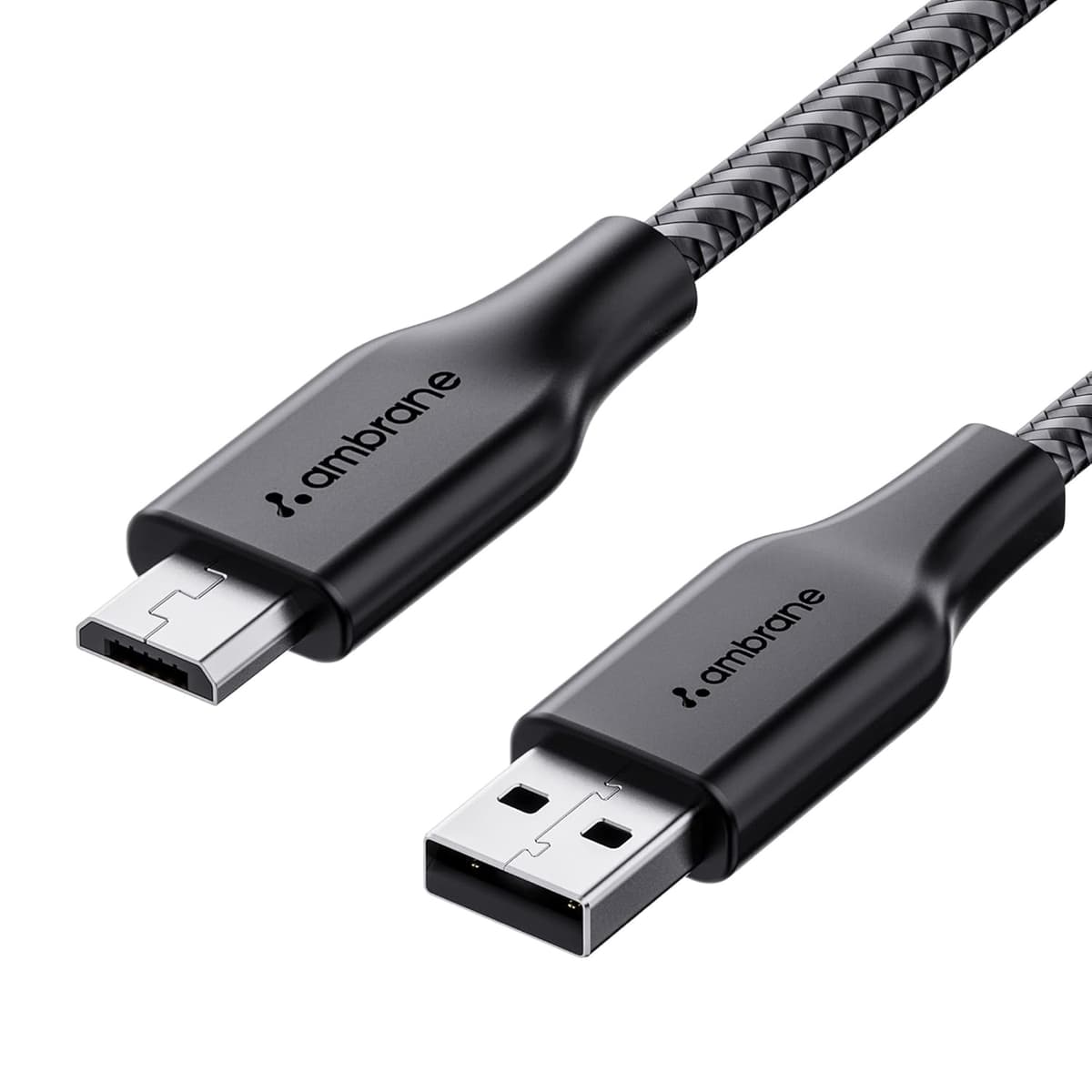 Ambrane Unbreakable 60W 1.5M Braided Micro USB Cable Black