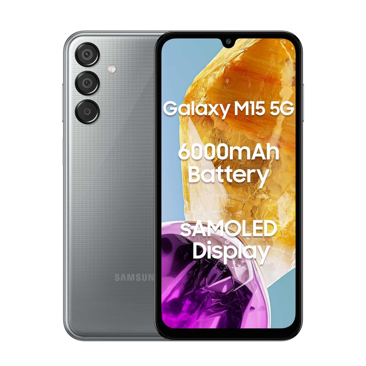 Samsung Galaxy M15 5G 128GB Stone Grey Without Charger