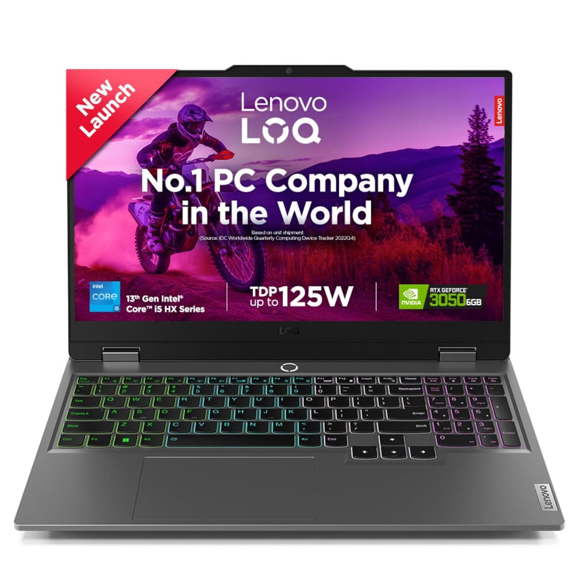Lenovo LOQ 2024 13Th Gen Intel Core I5-13450HX | NVIDIA RTX 3050 6GB (16GB RAM/512GB SSD/15.6" (39.6Cm)/Windows 11/Office Home 2024/100% Srgb/3 Mon. Game Pass/Grey/2.4Kg), 83DV00XCIN Gaming Laptop