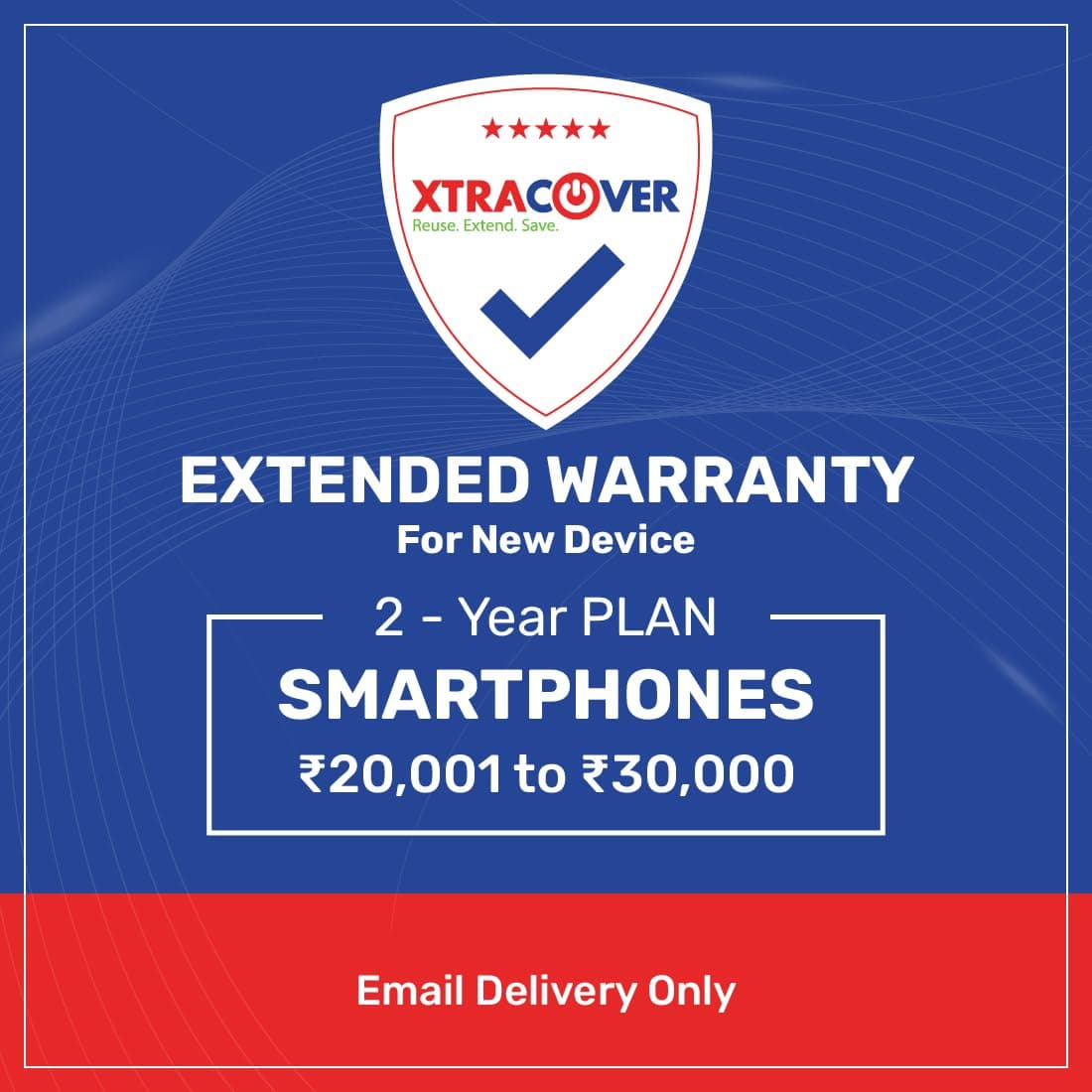 Xtracover 2 Year Extended Warranty for Smartphone Rs. 2000