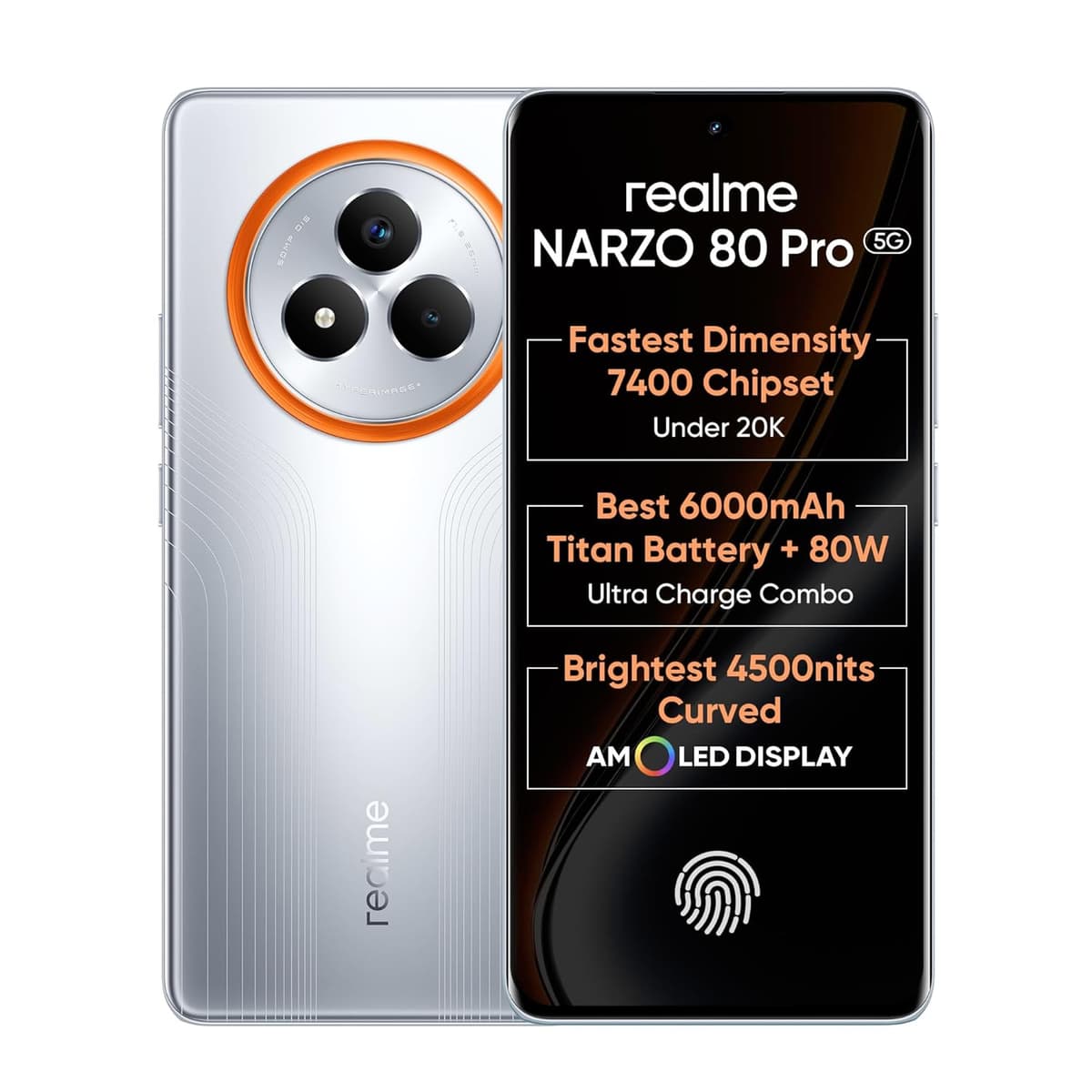 Realme Narzo 80 Pro 5G Speed Silver 12GB 256GB