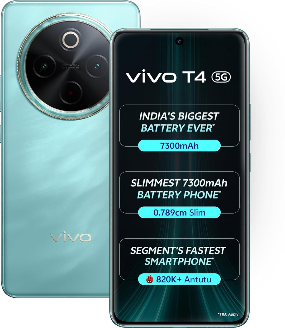 Vivo T4 5G 8GB RAM 256GB Emerald Blaze