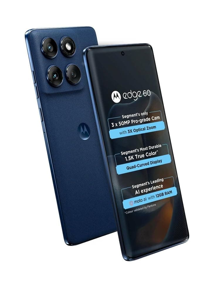 Motorola Edge 60 5G ( Pantone Gibraltar Sea , 256 GB) (12 GB RAM)