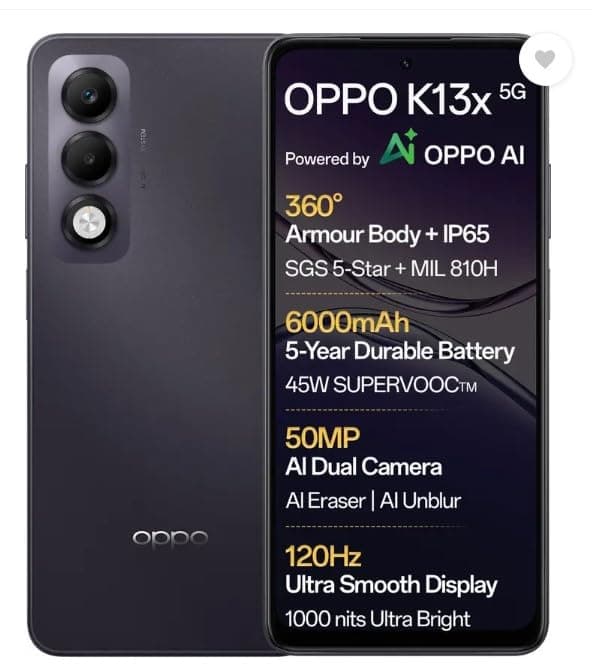 OPPO K13x 5G 128GB Midnight Violet 8GB RAM