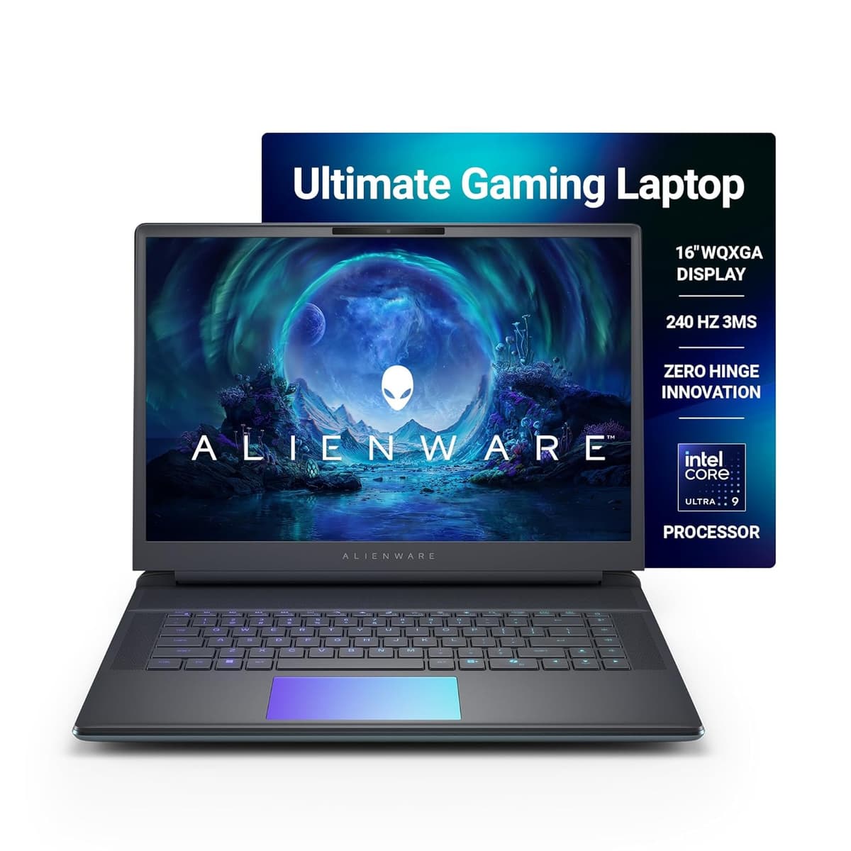 Alienware 16 Area-51 Gaming Laptop, AI Enabled Core Ultra 9 275HX Proc, 32GB DDR5, 1TB SSD, RTX 5070Ti 12GB GDDR7 Graphics, 16.0" WQXGA 240Hz 500 nits Display, Liquid Teal Color, Win 11 + MSO'24,3.4kg