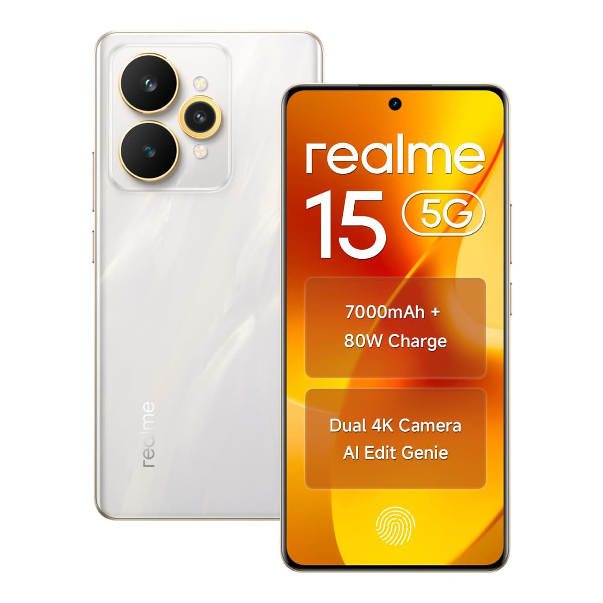 Realme 15 5G 128GB Silver 8GB RAM Smartphone