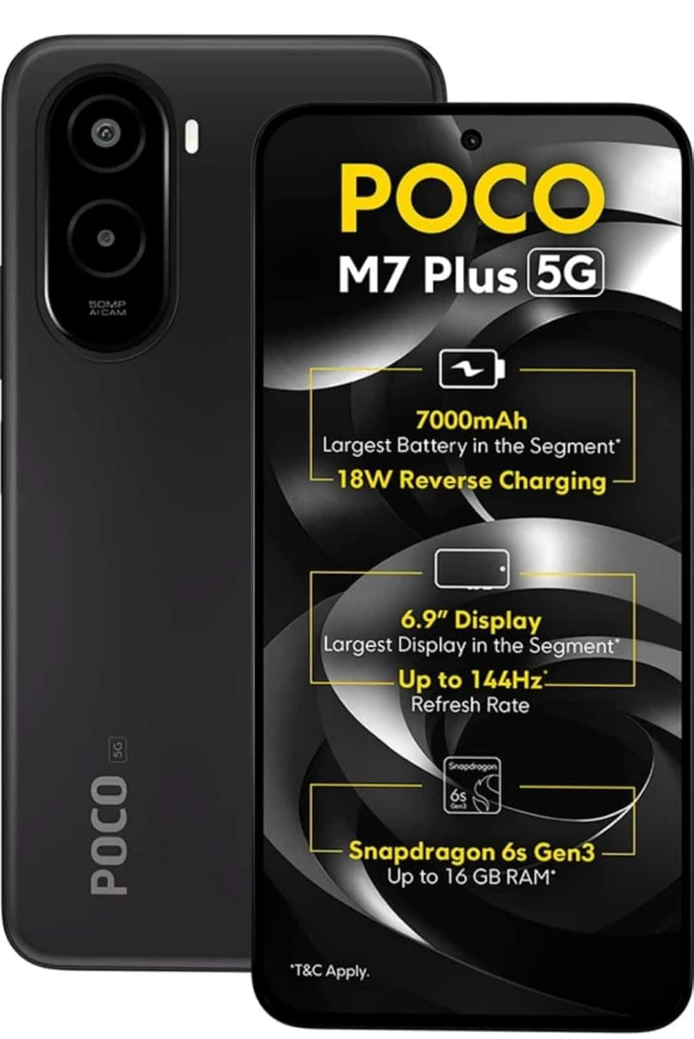 Poco M7 Plus 5G Carbon Black 8GB 128GB