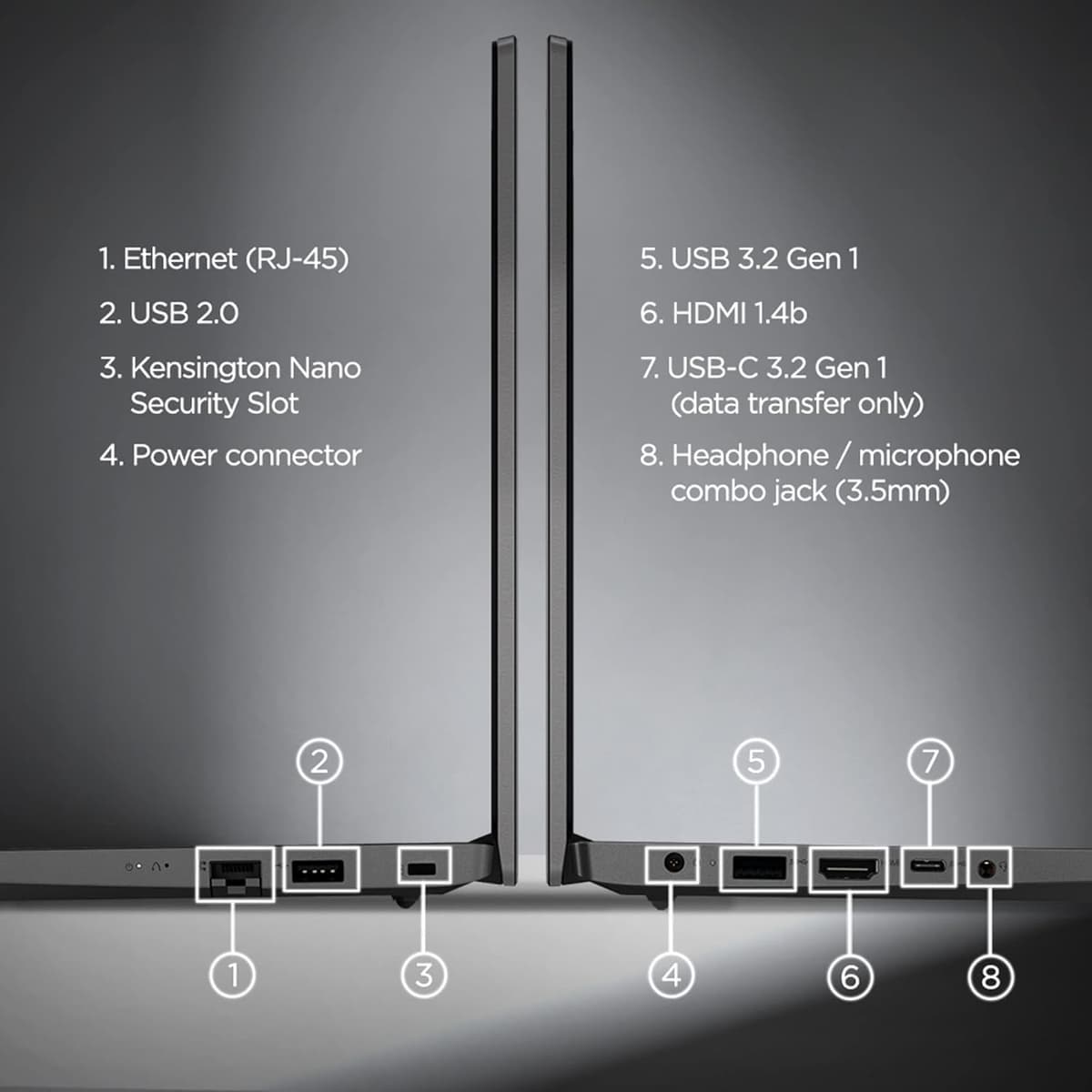 Lenovo 14 (2025), Intel Core i5 13th Gen 13420H - (8 GB/512 GB SSD/Intel UHD Graphics/Windows 11 Home) Thin and Light Business Laptop/14.0" FHD Display/Iron Grey/1.4 kg/Microsoft Office 2021