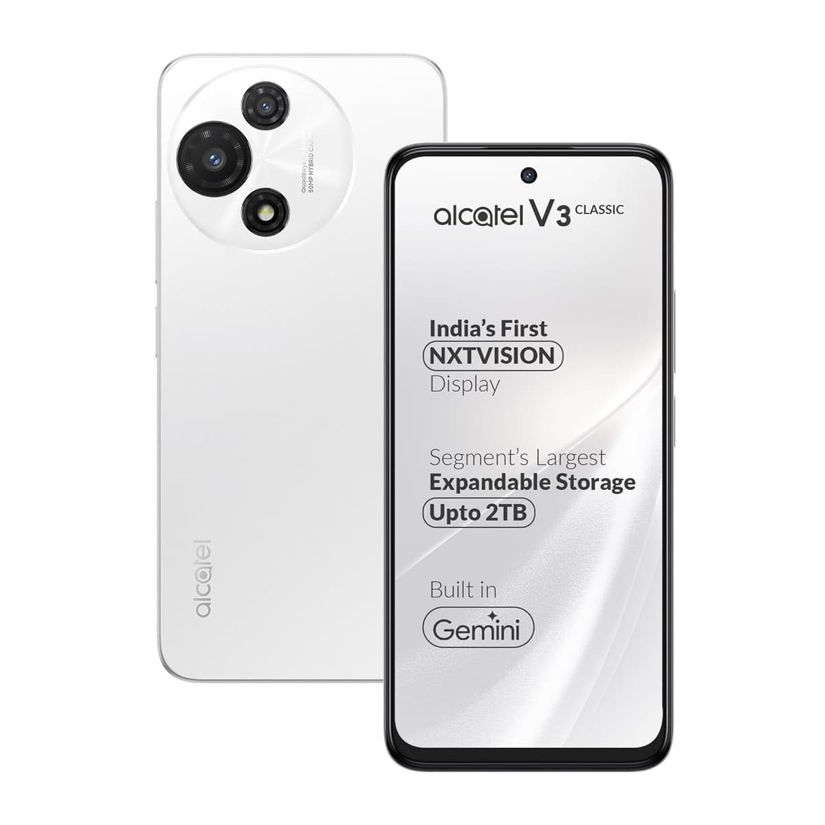 Alcatel V3 Classic 5G 4GB 128GB Halo White