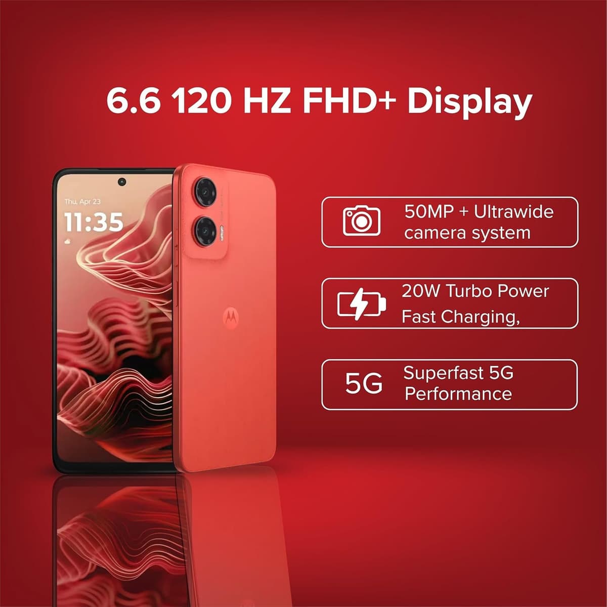 Motorola G35 5G 128GB Guava Red