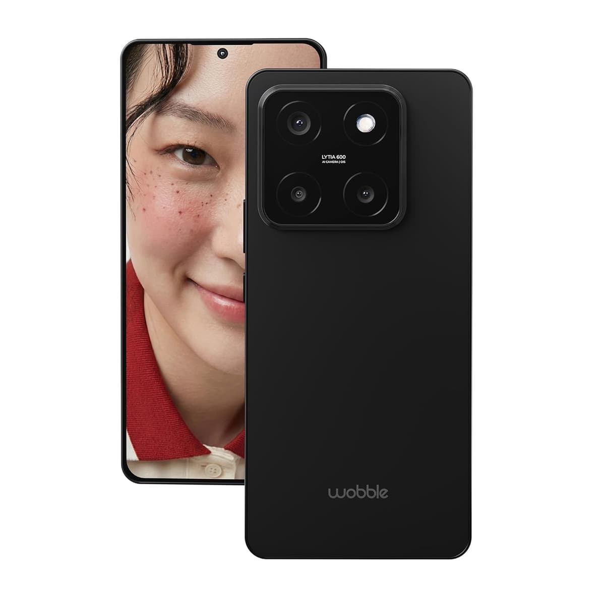 Wobble One 5G (8GB+256GB) | 50MP Epic Front Camera | Dual 4K HDR | Dolby Vision AMOLED | Zero Bloatware Android 15 | Sony LYTIA 600 OIS | Dimensity 7400 | Eclipse Black