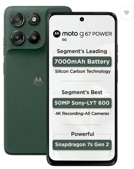 Motorola G67 Power 8GB RAM 128GB Storage