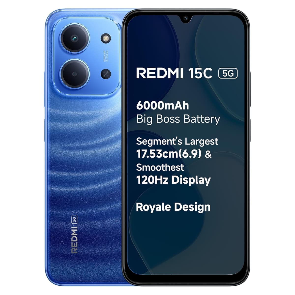 Redmi 15C 5G Moonlight Blue 4GB 128GB 6000mAh Battery