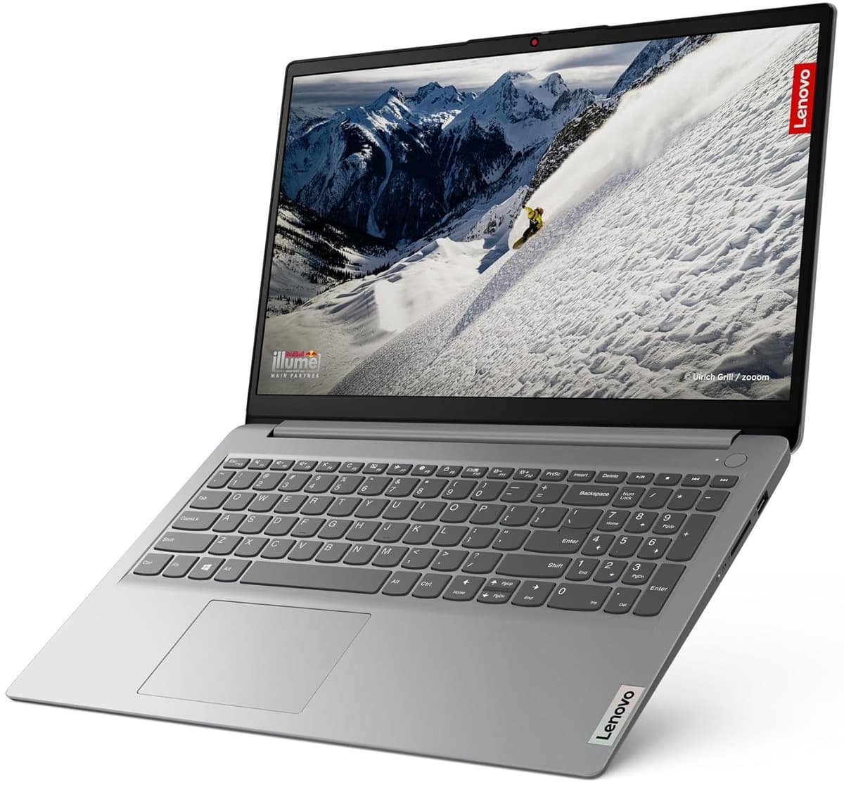 Lenovo IdeaPad 1 15ALC7 AMD Ryzen 5 5500U 15.6" FHD Thin and Light Laptop (8GB/512GB SSD/Integrated AMD Radeon Graphics/Windows 11 Home/Office Home 2024/1Yr ADP Free/Cloud Grey/1.61Kg), 82R4011NIN