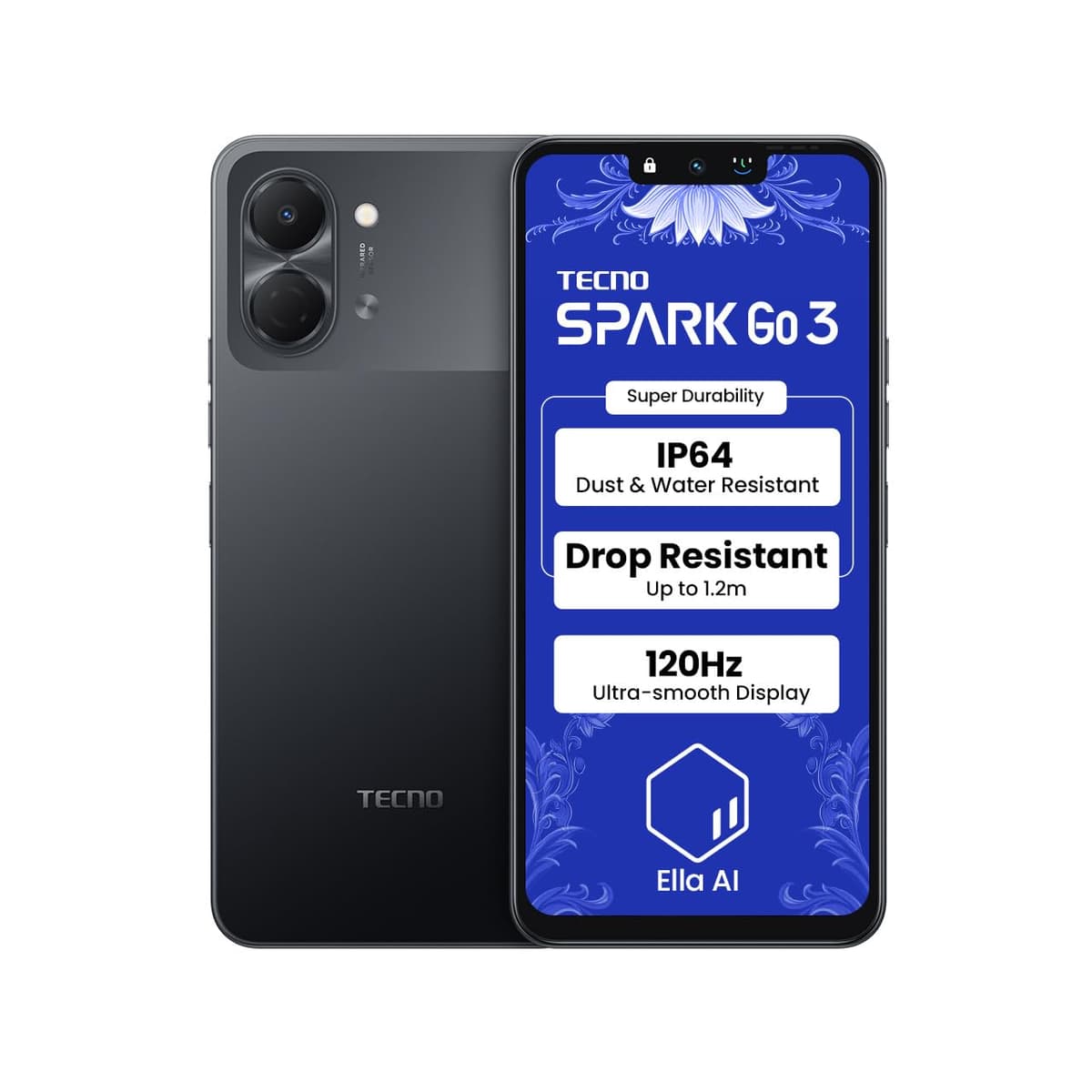 Tecno Spark Go 3 4GB 64GB Ink Black Smartphone