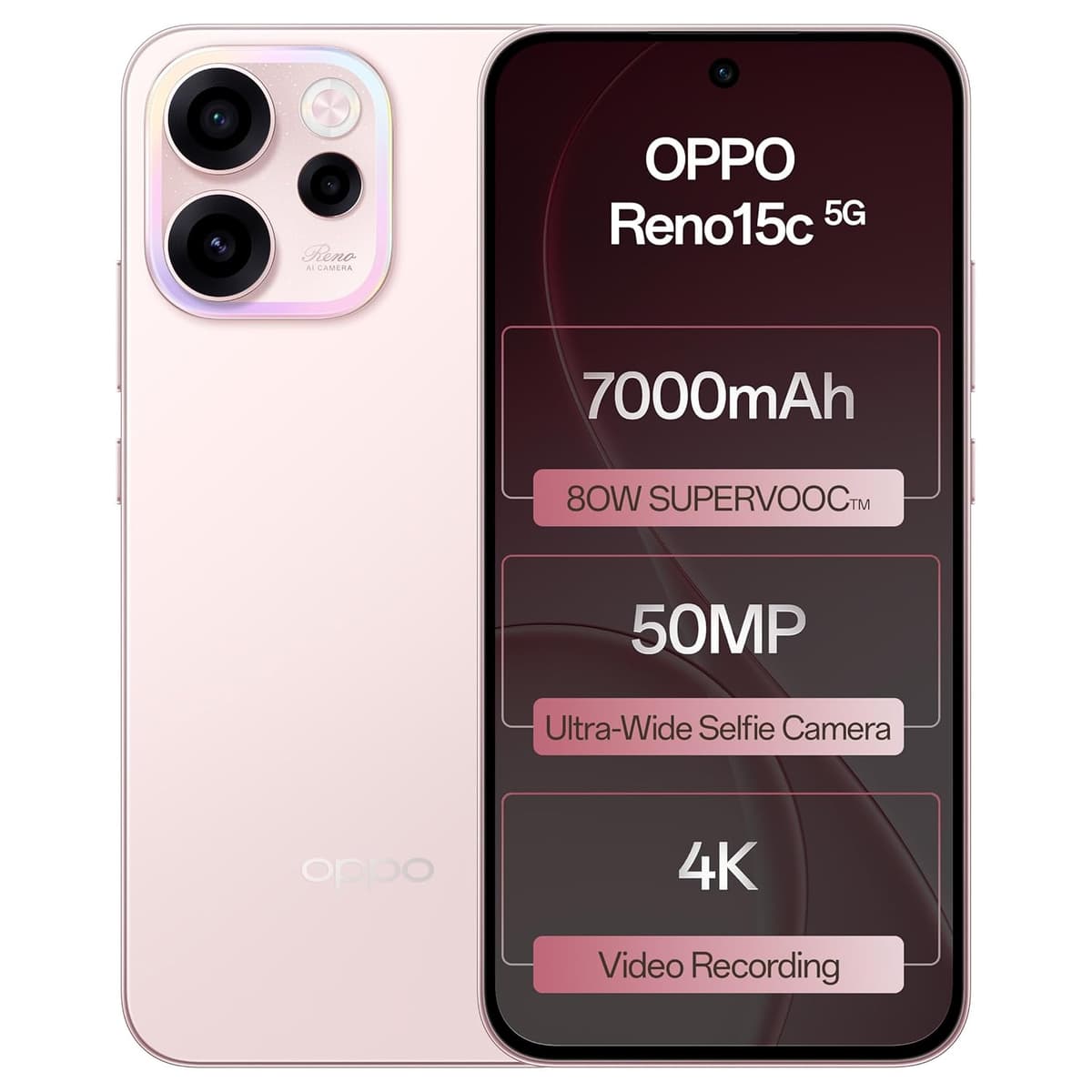 Oppo Reno15C 5G 12GB 256GB Afterglow Pink