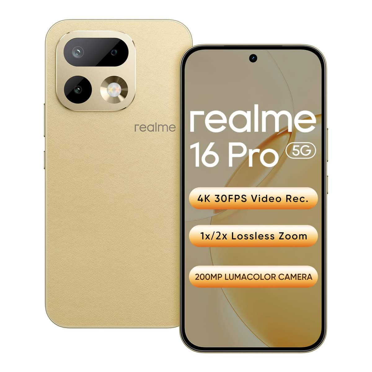Realme 16 Pro 5G 256GB Master Gold