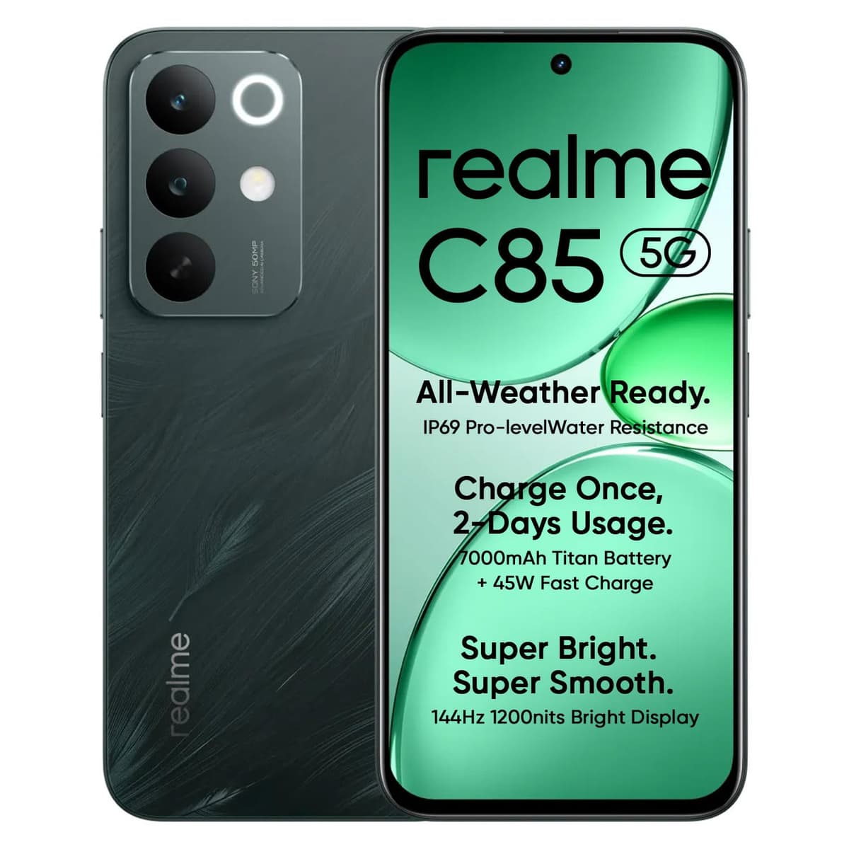 Realme C85 5G 128GB Peacock Green