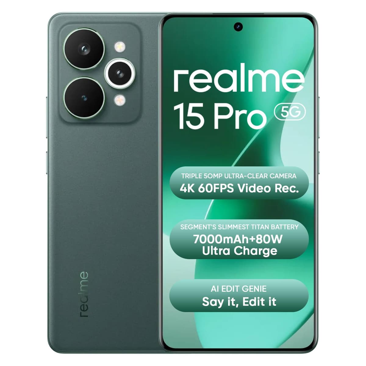Realme 15 Pro 5G 256GB Green
