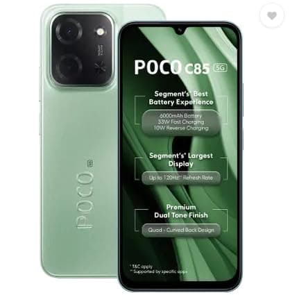 Poco C85 5G Spring Green 6Gb Ram 128Gb Rom