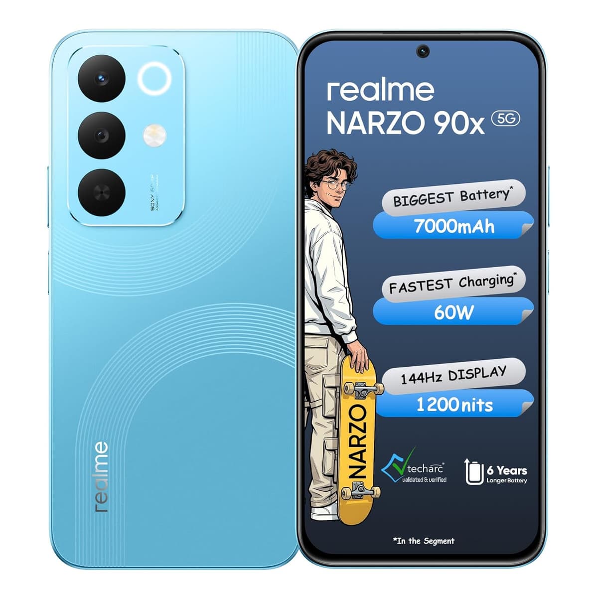 Realme Narzo 90x 5G Aqua Blue 4GB 128GB