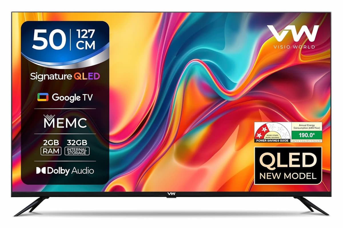 VW 127 cm (50 inches) Pro Series 4K Ultra HD Smart QLED Google TV VW50GQ2