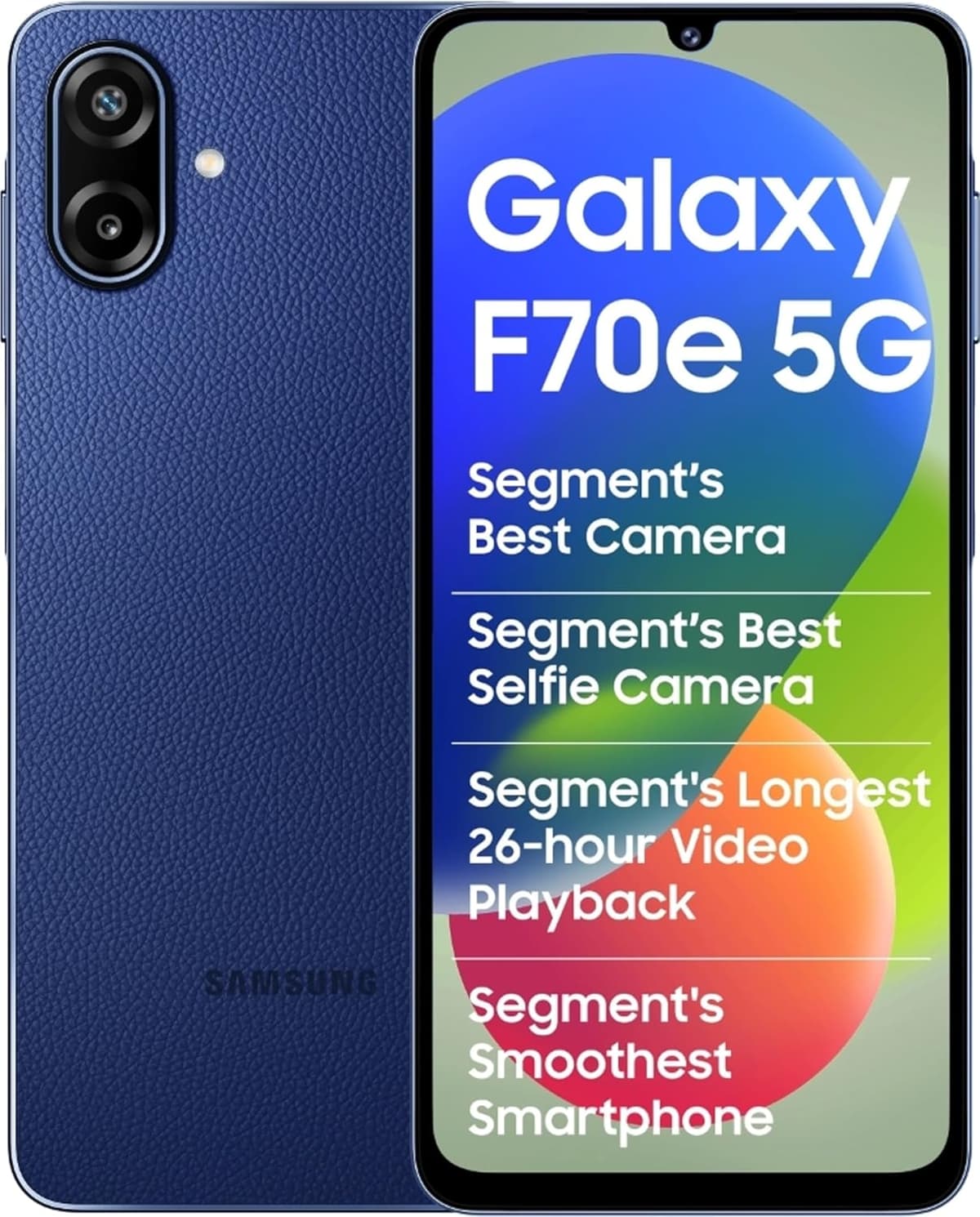 Samsung Galaxy F70e 5G 128GB 4GB RAM Spotlight Blue