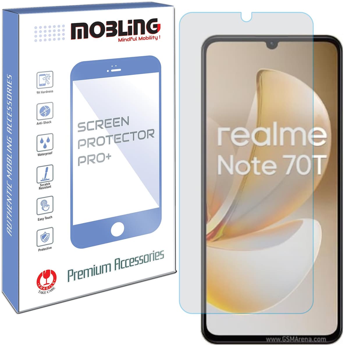 MOBLING Screen Guard Compatible With Realme RMX5313