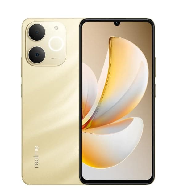 Realme P4 Lite 4GB RAM 128GB Beach Gold Smartphone
