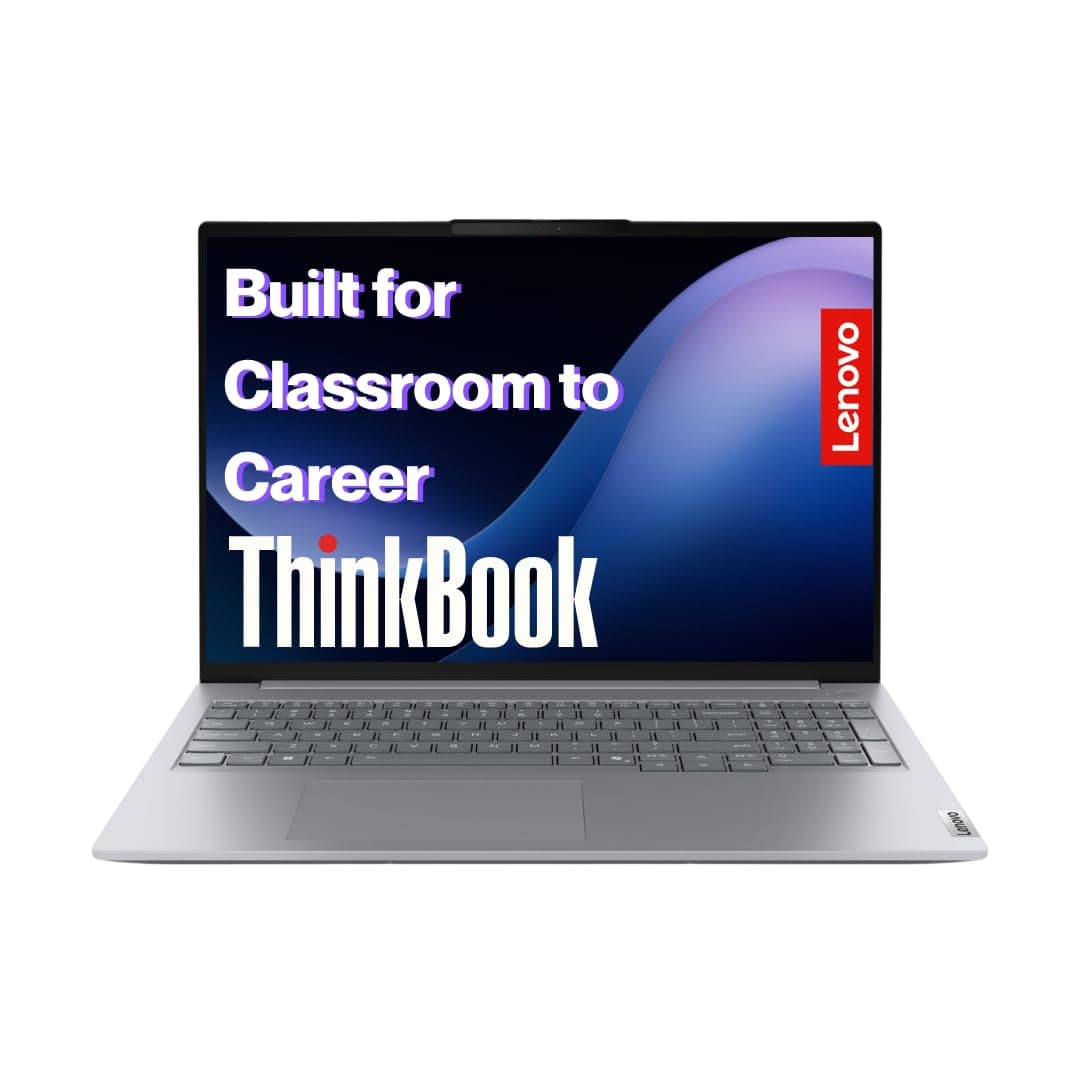 Lenovo ThinkBook 16, Intel Core Ultra 5 225U, 16GB RAM, 1TB SSD, WUXGA IPS 16”(40.64cm), Windows 11 Home, Arctic Grey, 1.7Kg, 21SKA0FTIG, Fingerprint, Backlit, 300 Nits, 1Y Warranty, AI Powered Laptop
