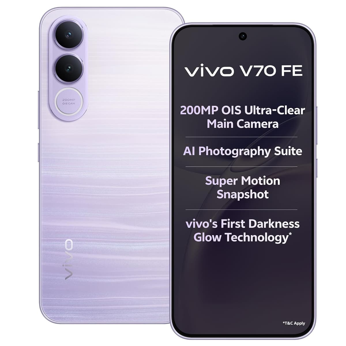 Vivo V70 FE 5G 256GB Northern Lights Purple