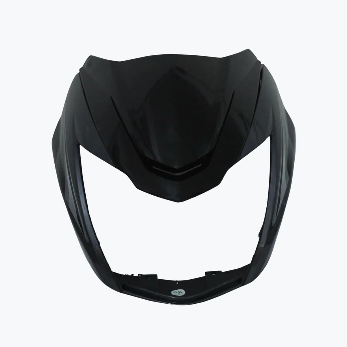 AeroParts Bike Headlight Visor/Head Light Visor Grey for tvs Victor New Model