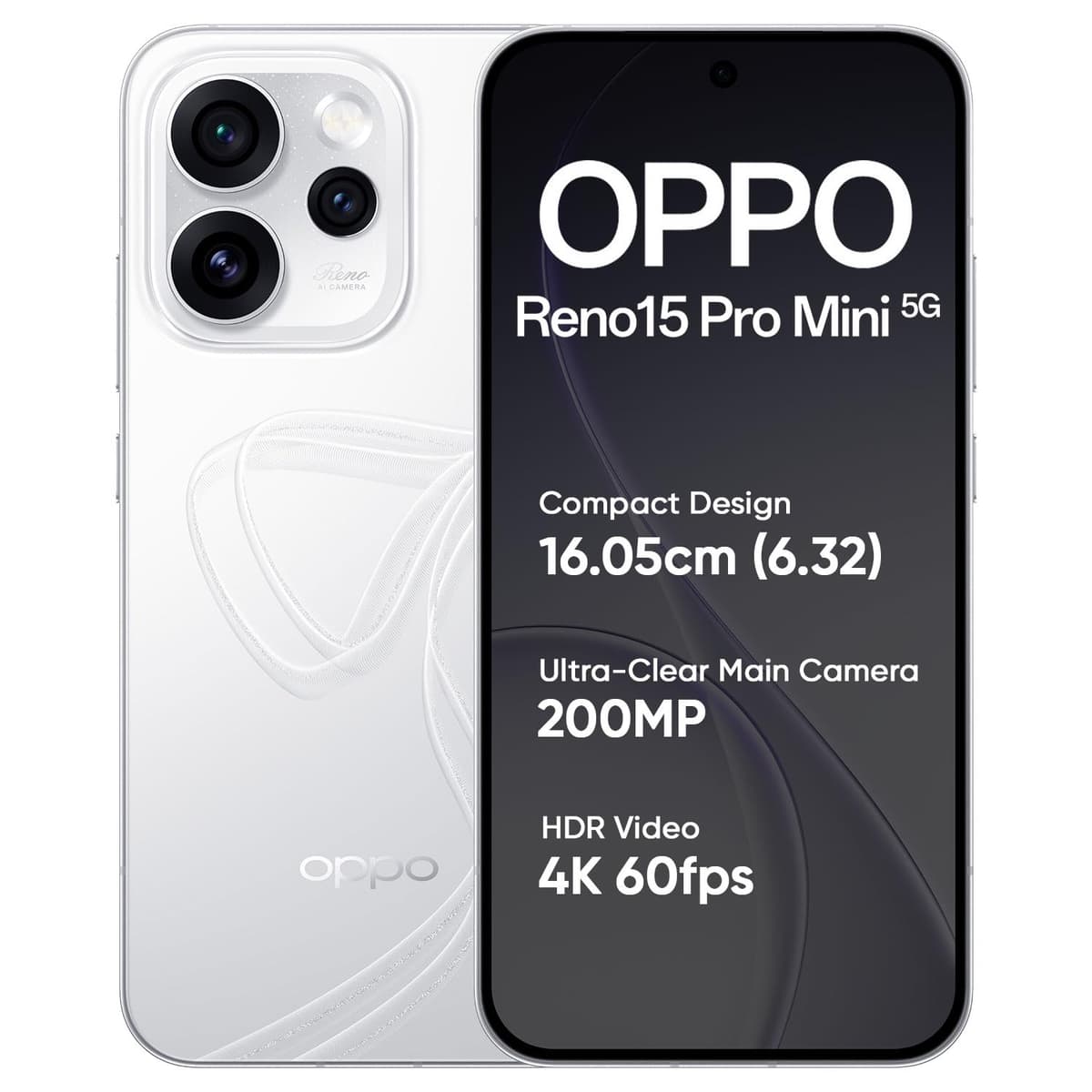 OPPO Reno15 Pro Mini 5G 256GB White