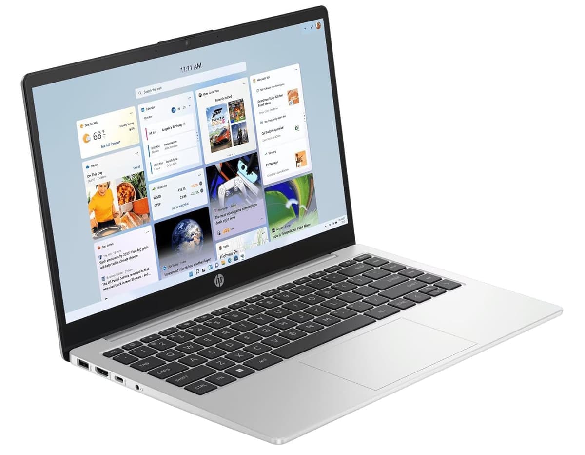 HP 15s Business Laptop – 14th Gen Intel Core 3 100U, 8GB DDR5, 512GB SSD, 15.6" FHD IPS Anti-Glare, Intel Graphics, Turbo Silver, 1.9kg