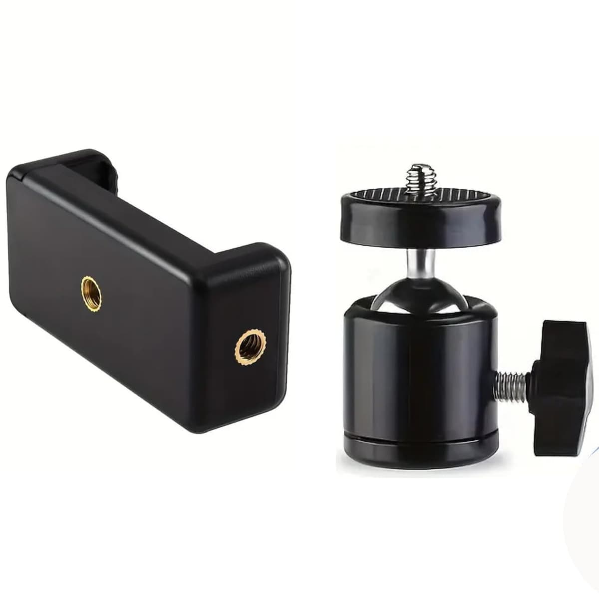 Vacotta 2 In 1 Mobile Holder Clip For Tripod With Ball Head