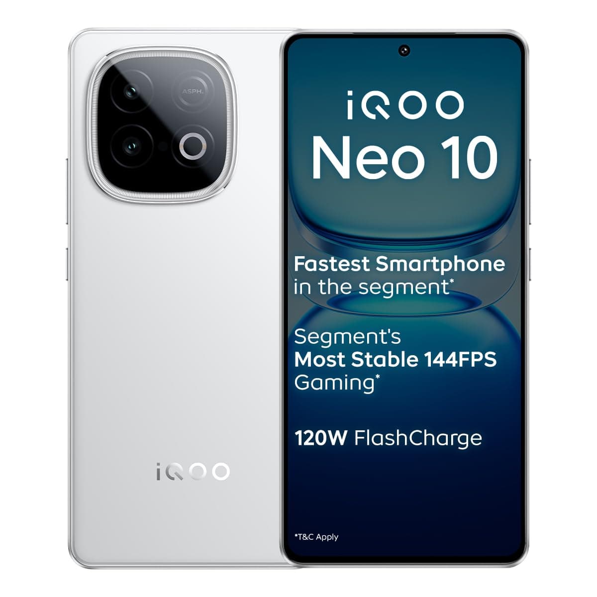 iQOO Neo 10 Alpine White 12GB RAM 256GB Storage