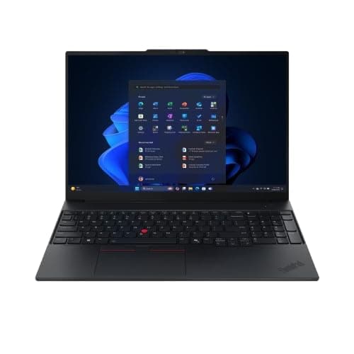 Lenovo ThinkPad E16, Intel Core 7 240H, 16GB RAM, 512GB SSD, WUXGA IPS 16”(40.64cm), Windows 11 Pro, Black, 1.63Kg, 21TFS02U00, Fingerprint, Backlit, 300 Nits, 1Y Onsite, AI Powered Laptop