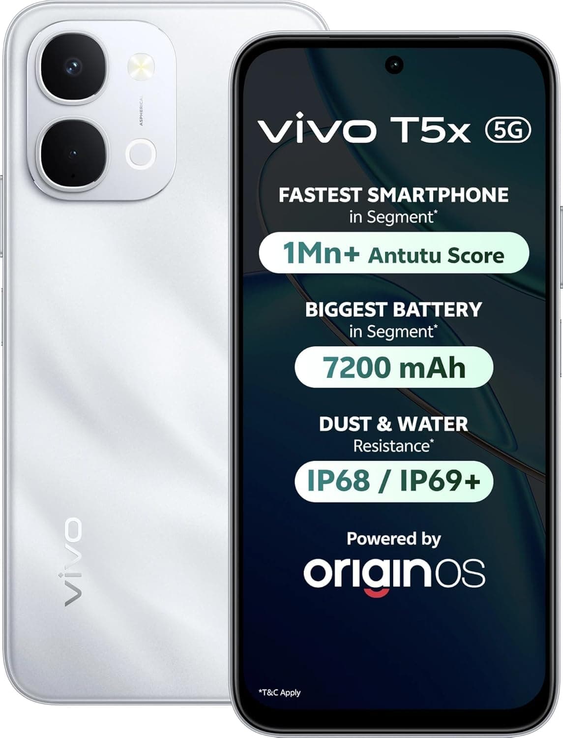 Vivo T5x 5G 256GB Star Silver