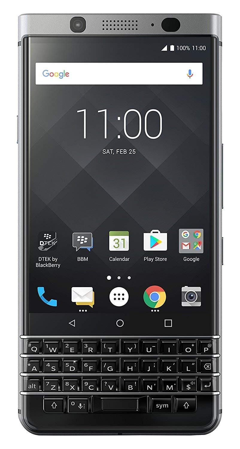 BlackBerry KEYone Bbb100-1 32GB Silver 4.5 Inch Unlocked LTE Smartphone