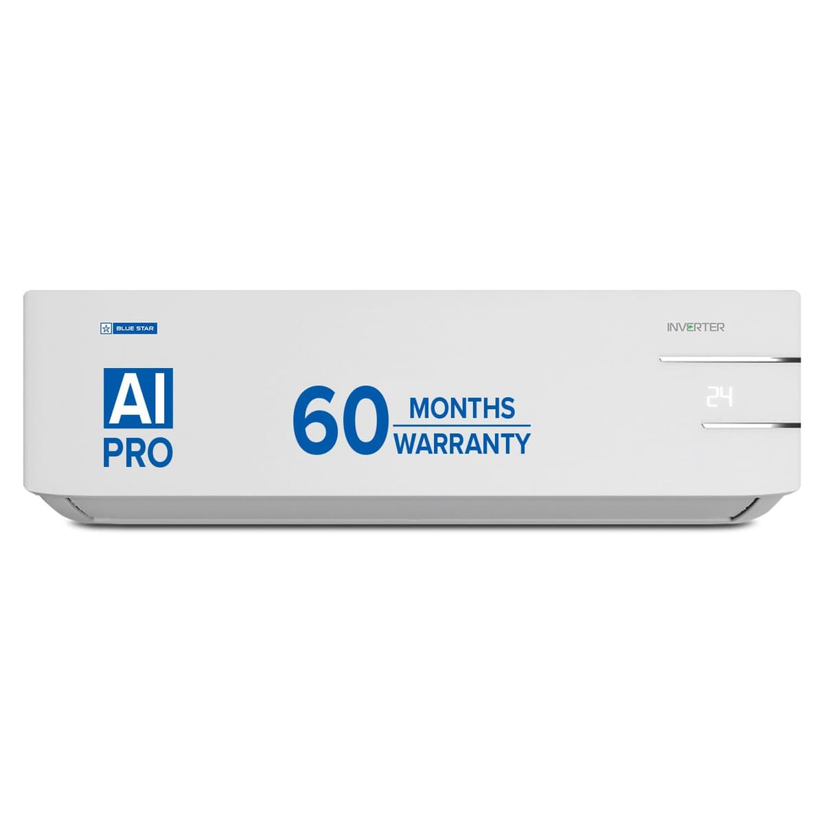 Blue Star 1.5 Ton 5 Star, Inverter Split AC (Copper,Convertible 5 in 1 Cooling, Multi Sensors Blue Fins, Self Diagnosis, IC518YNUR, White)