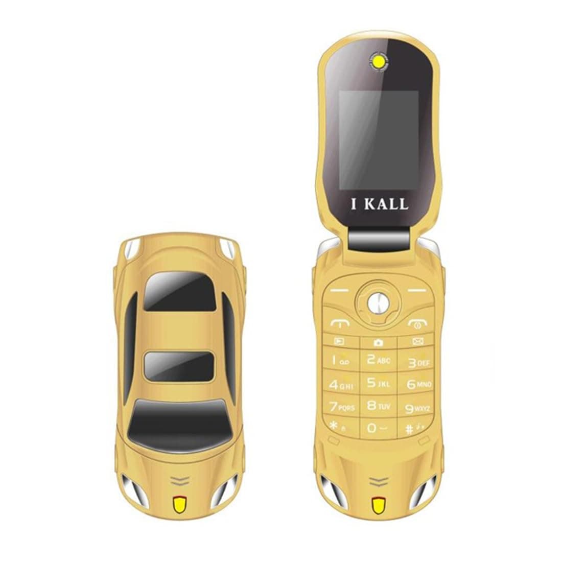 IKALL K75 Car Mobile Phone Gold 32MB RAM 32MB Storage