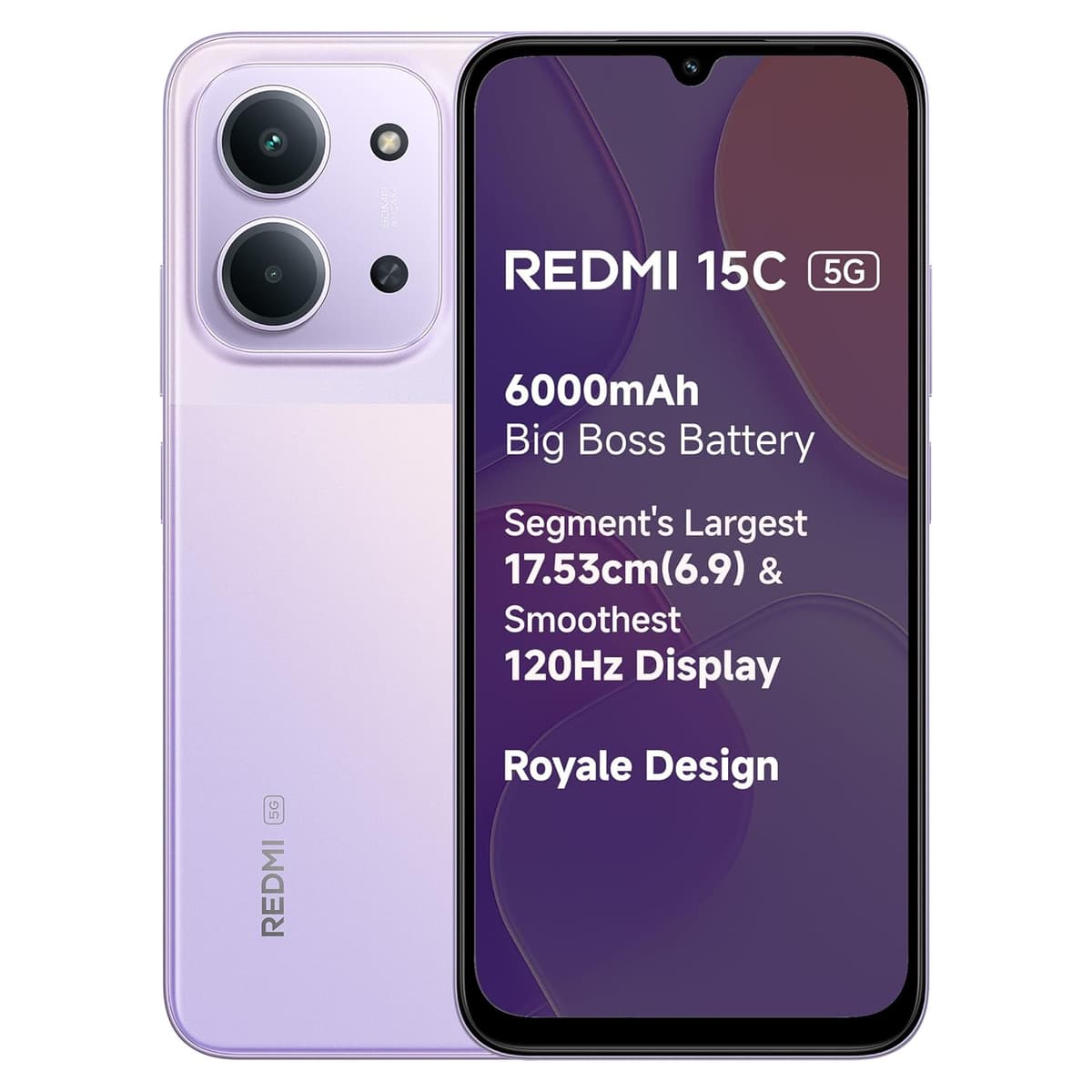 Redmi 15C 5G Dusk Purple 4GB 128GB Royale Design