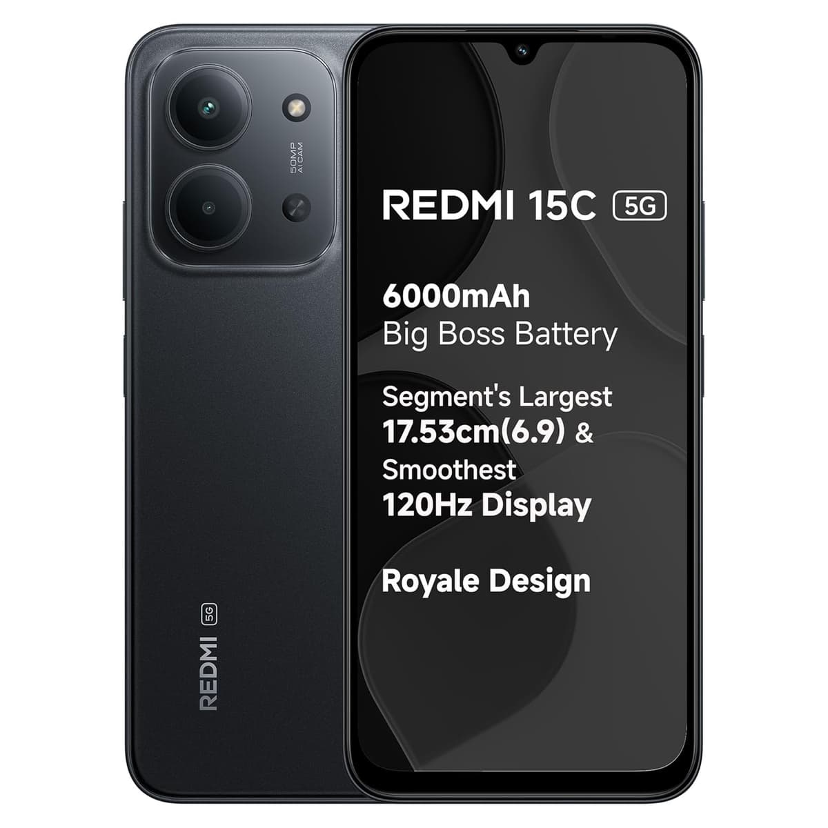 Redmi 15C 5G Midnight Black 8GB 128GB Royale Design - image 1