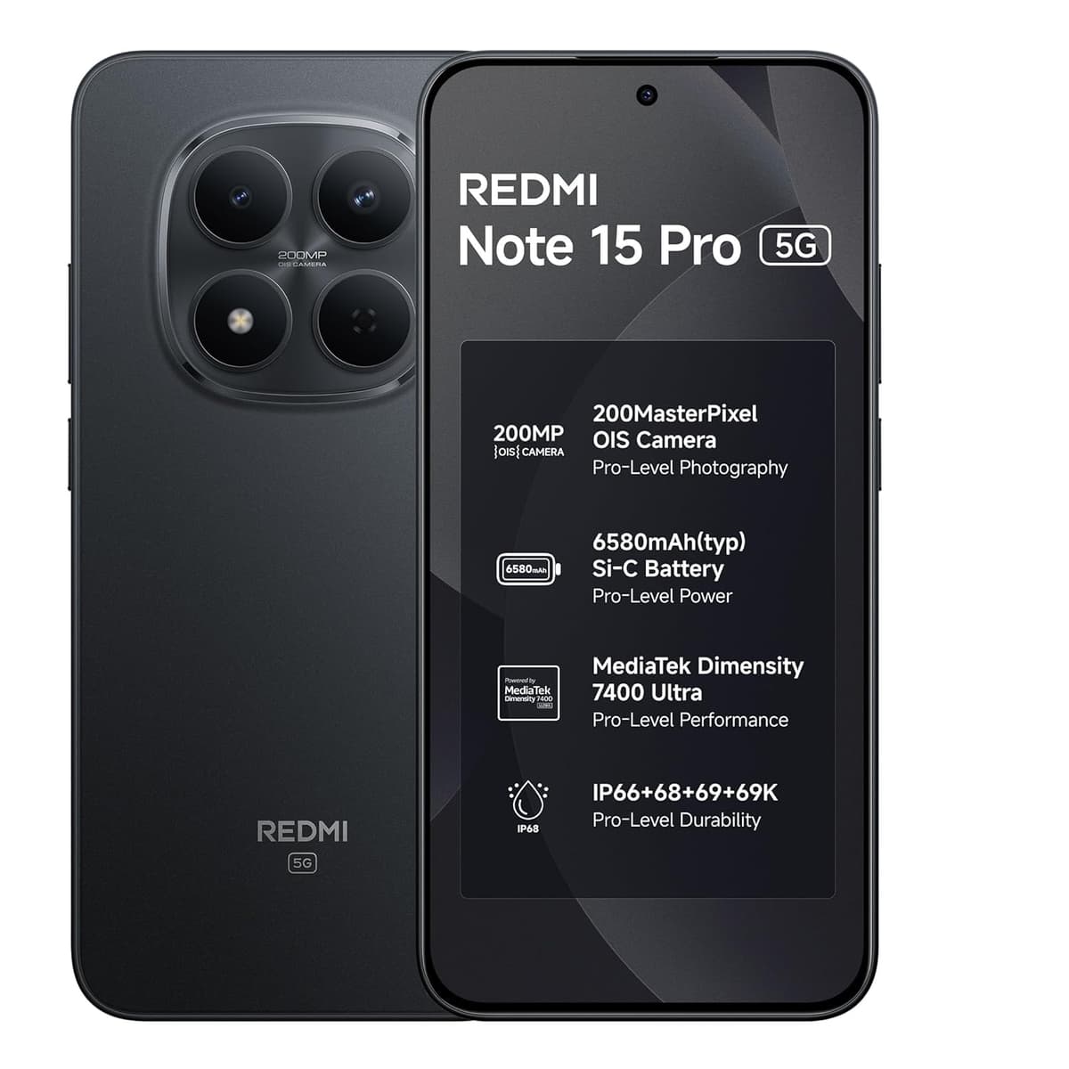 Redmi Note 15 Pro 5G Carbon Black 8GB 128GB