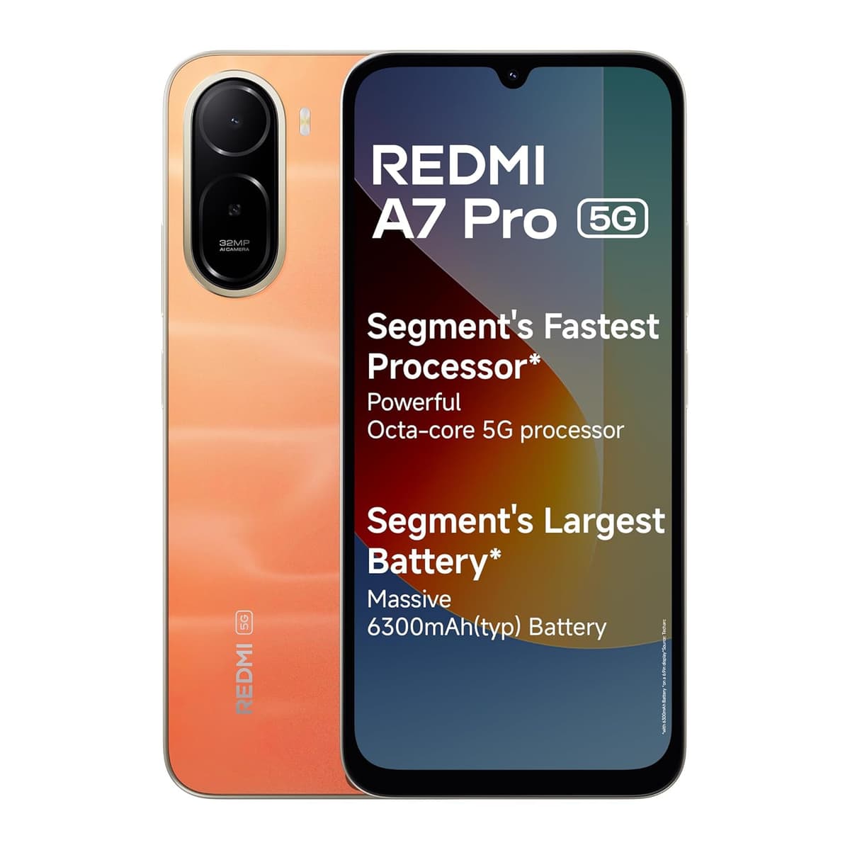Redmi A7 Pro 5G Sunset Orange 4GB RAM 128GB Storage
